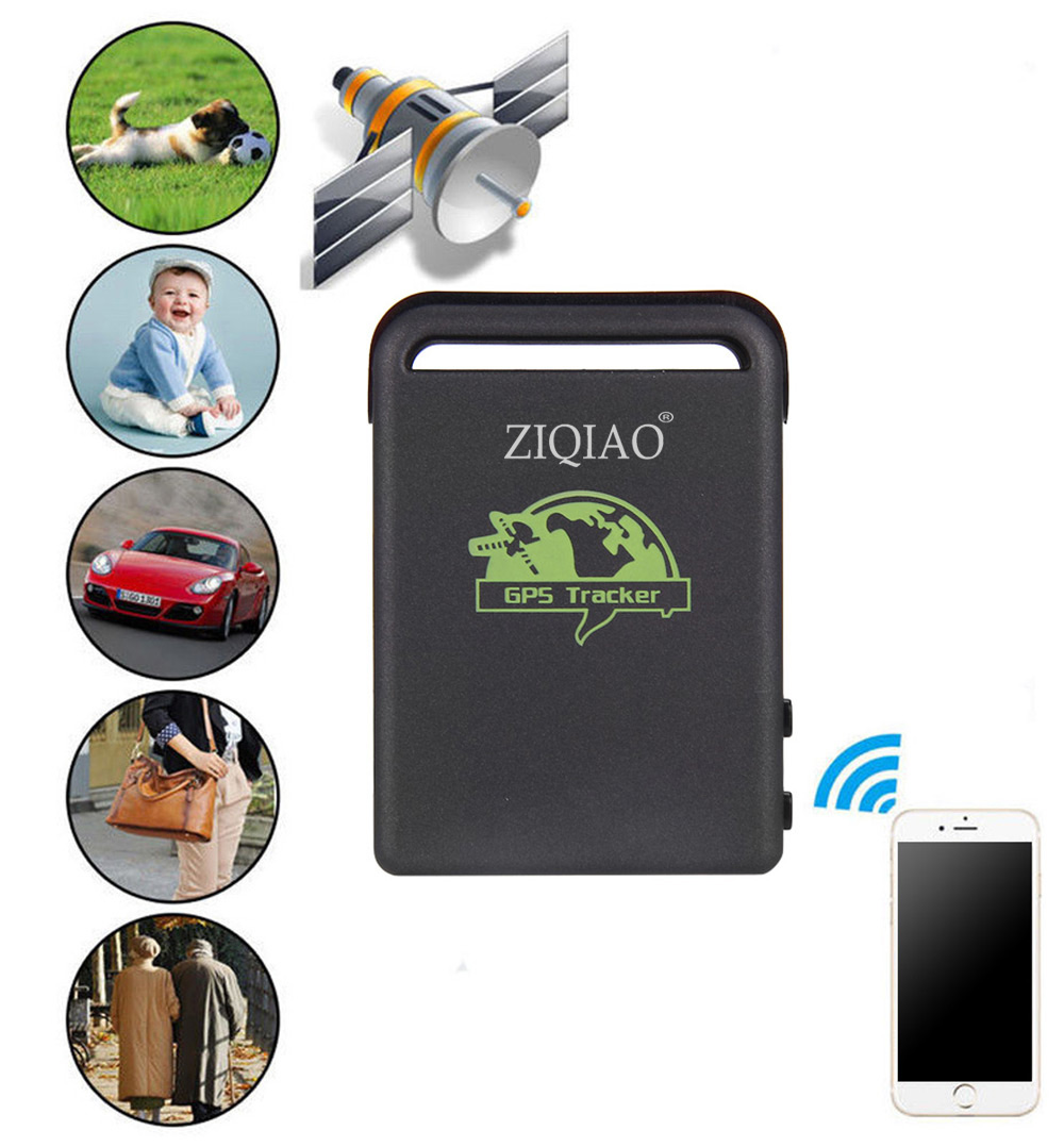 ZIQIAO TK102B Car GPS Tracker Locator - BLACK