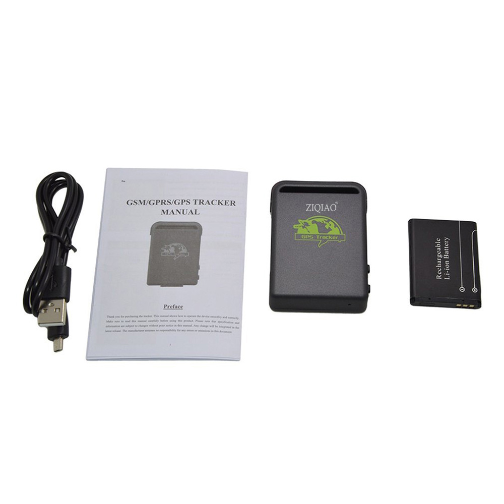 ZIQIAO TK102B Car GPS Tracker Locator - BLACK