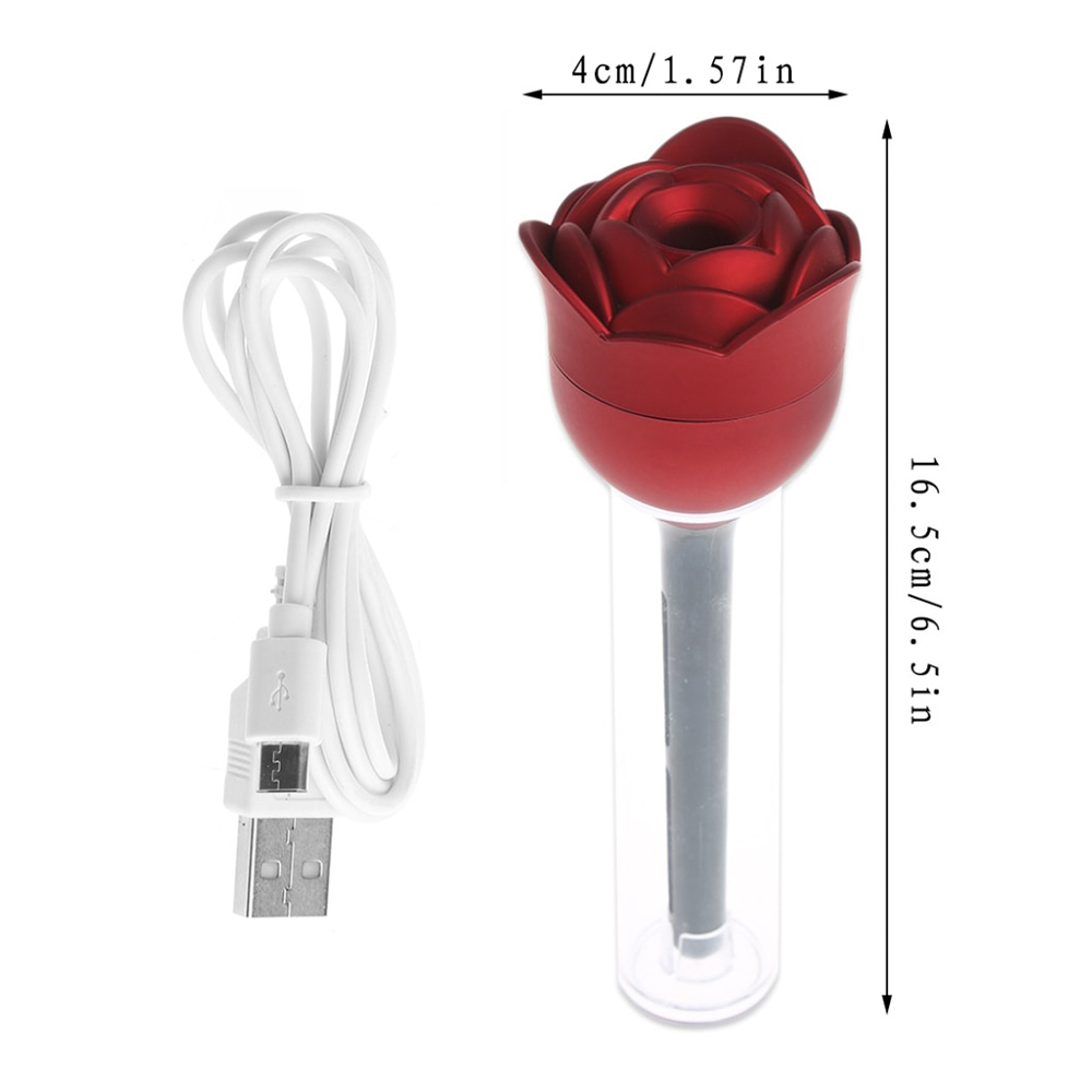 Rose Flower USB Mini Humidifier Air Purifier Aroma Diffuser Atomizer Home Car