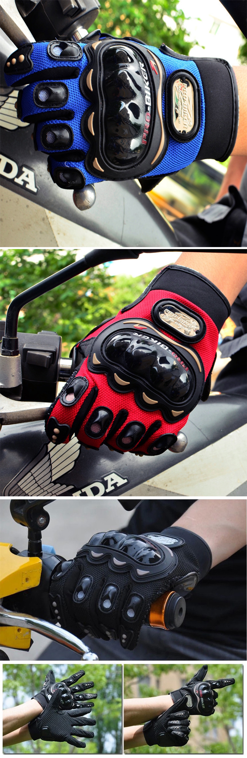 PRO-BIKER MCS-01C Motorcycle Off-road Full Finger Knight Gloves