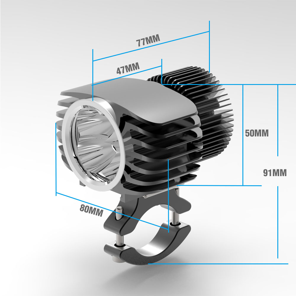 LED Motorcycle Headlight Spotlight18W 2700LM For Motor Car Fog Light DRL