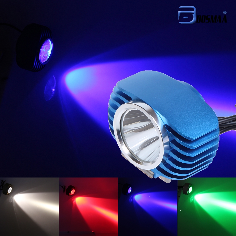 10W blue color Motorcycles LED Headlight Spotlight For Motor Car Driving Lamp