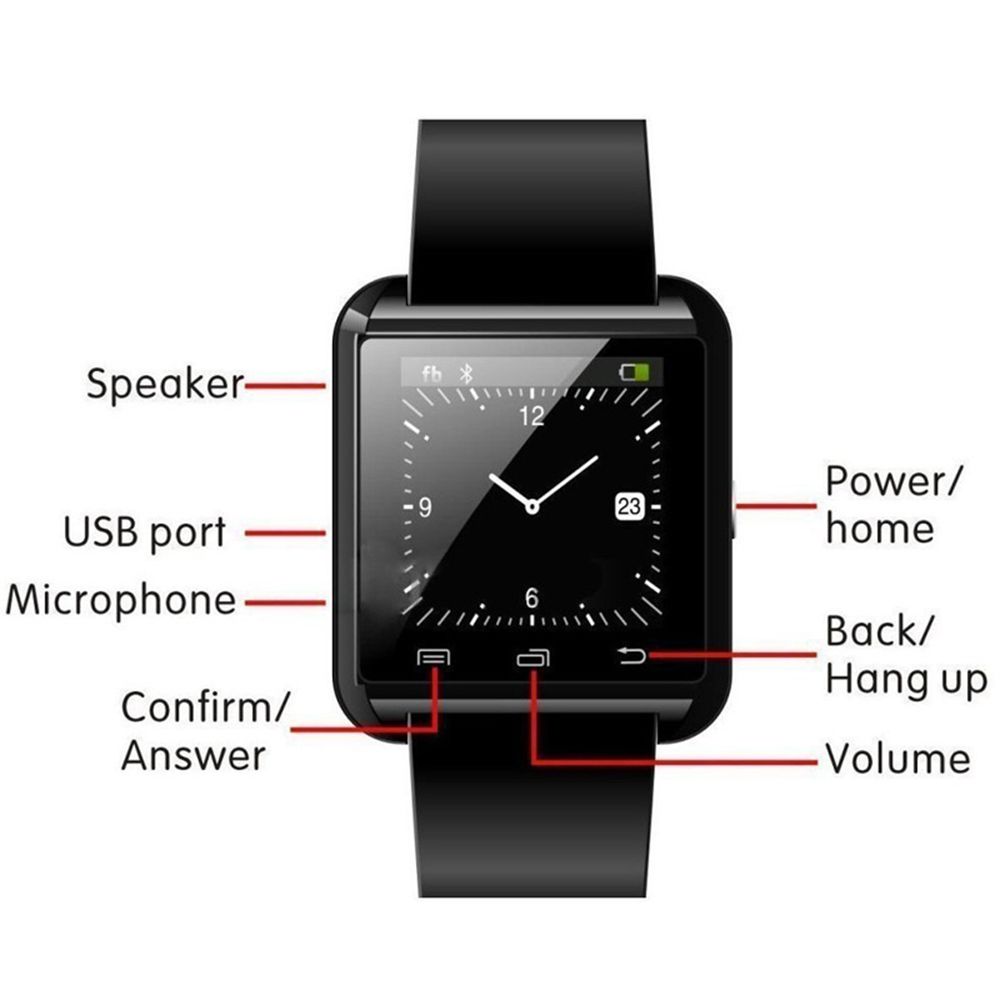 Smart Watch Clock Support Bluetooth Connectivity for Android Phone Smartwatch