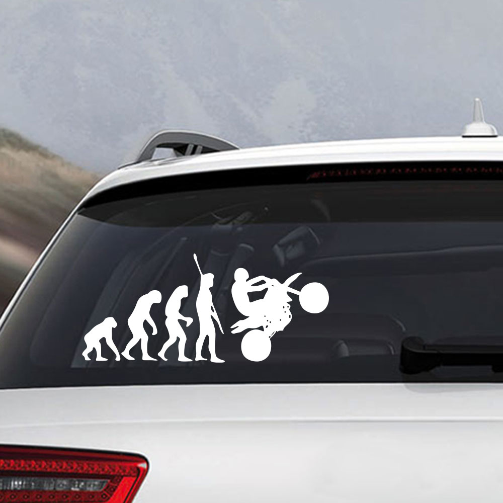 Evolutionary Characters Creative Characters Funny Car Decal Stickers Removable