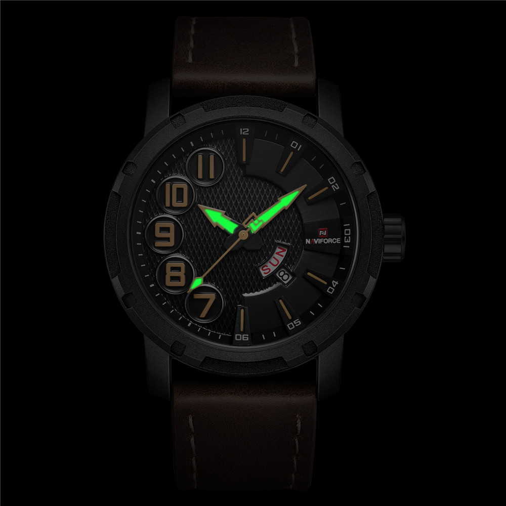 NAVIFORCE Brand Fashion Casual Men Quartz Date Army Military Wrist Watch