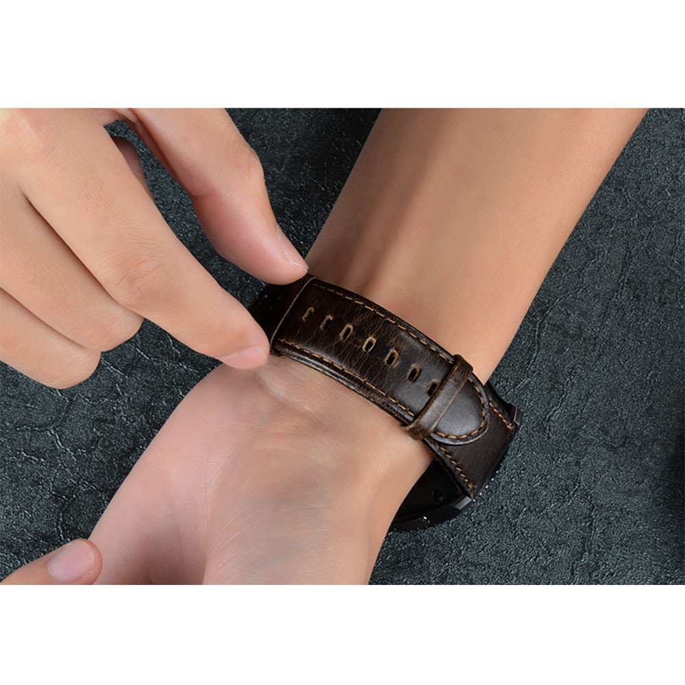22MM Genuine Leather Watch Band Strap For Samsung Galaxy Watch 46MM