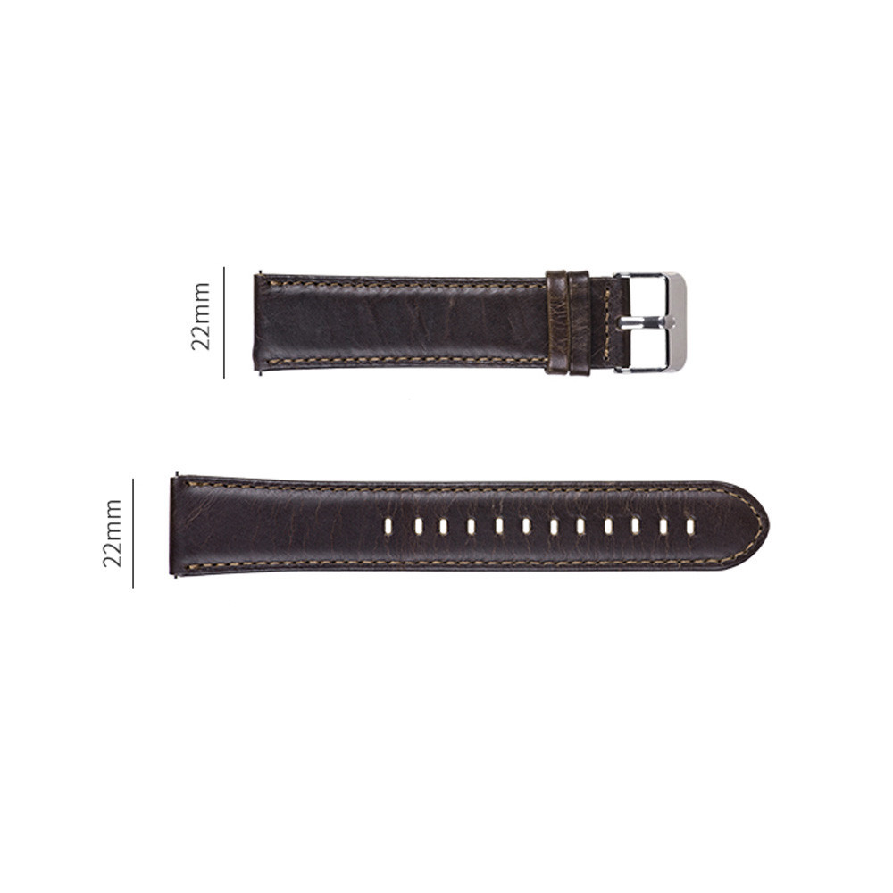 22MM Genuine Leather Watch Band Strap For Samsung Galaxy Watch 46MM
