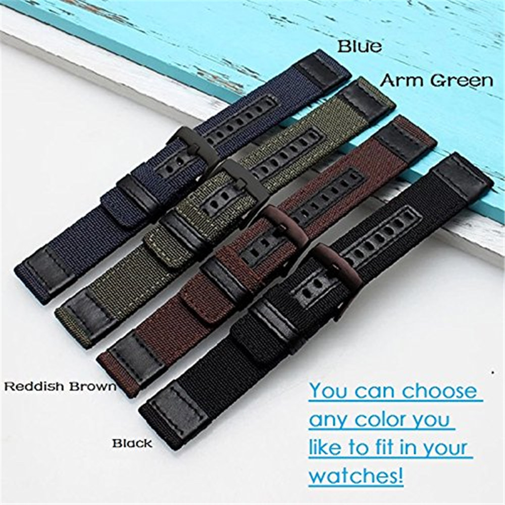 Sports Leather Nylon Fabric Watch Band Strap For XiaoMi Huami Amazfit 2 Stratos
