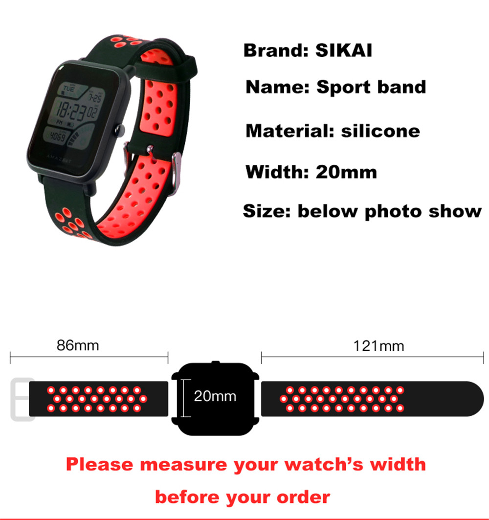 Replacement Silicone Sport Watch Band Strap For Xiaomi Huami Amazfit Bip Youth