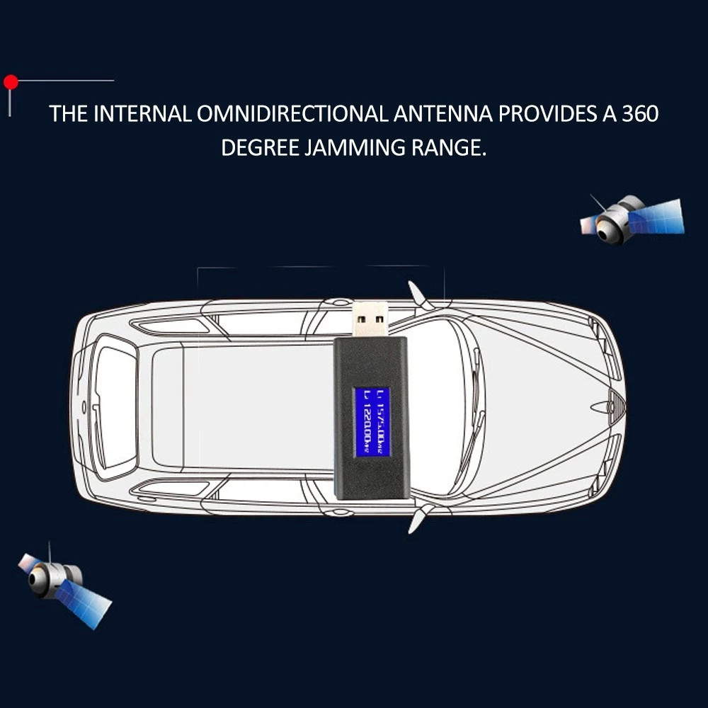 U Disk GPS Signal Jammer USB Interface Car Shielding Device