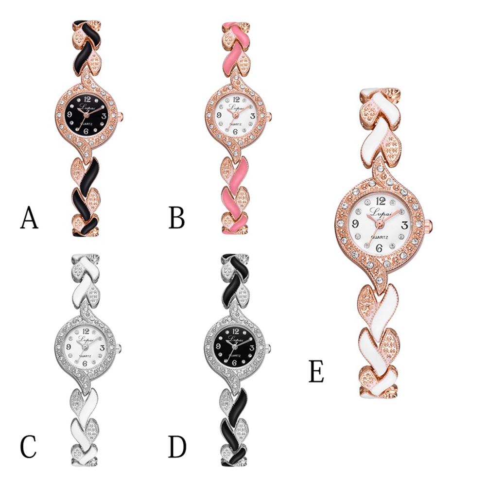 LVPAI P867 Women'S Watch Elegant Fashion Diamond Alloy Bracelet Watch