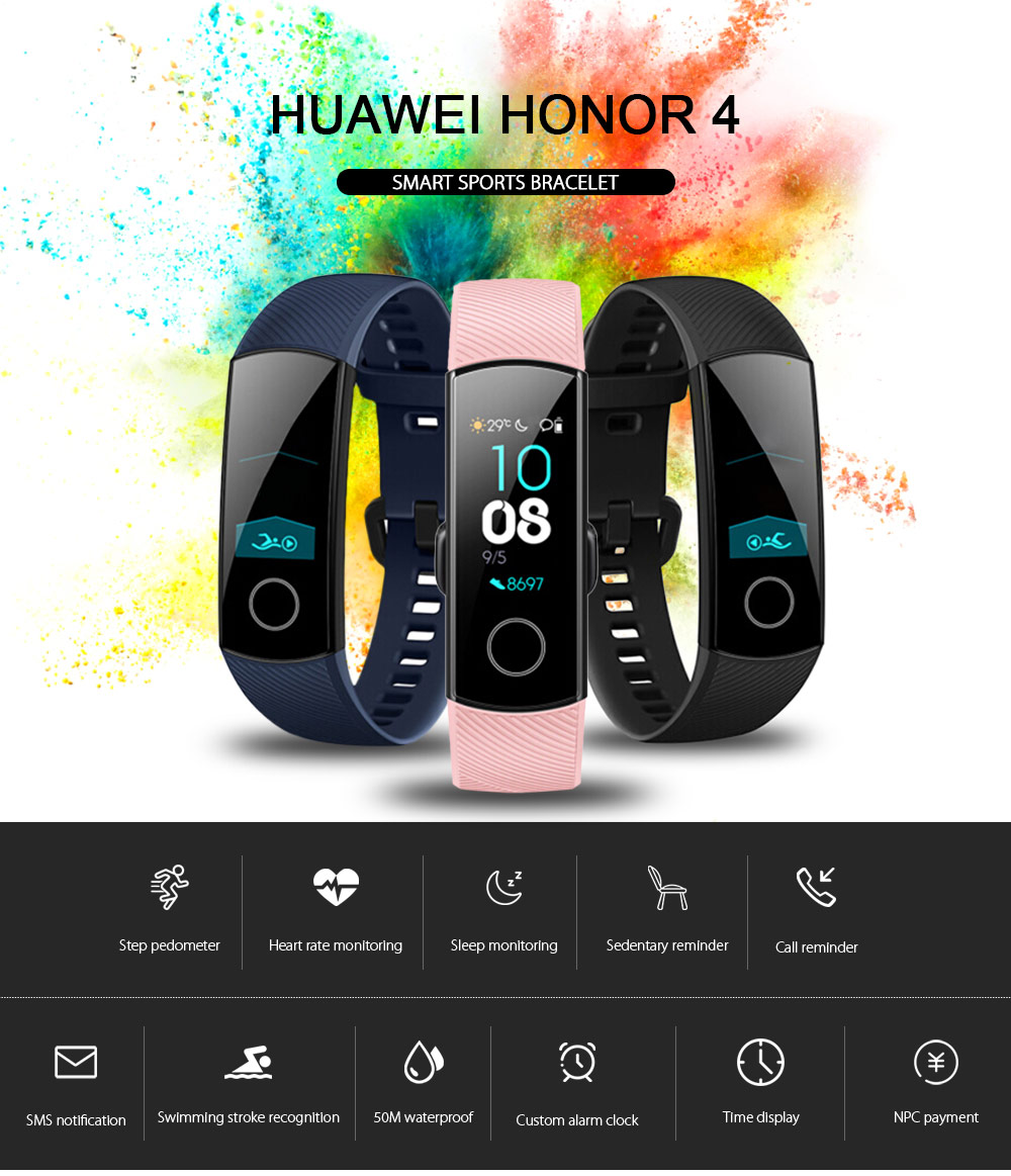 HUAWEI Honor 4 Smart Watch Sports Bracelet Standard Edition