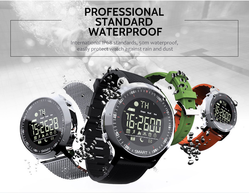 LOKMAT EX18 Men Smartwatch Fitness Tracker Sport Calorie Waterproof Message Reminder Bluetooth