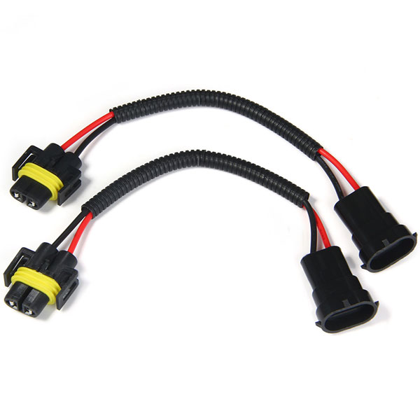 H8 H9 H11 Extension Adapter Wiring Harness Socket Wire for Car Headlight - 2pcs