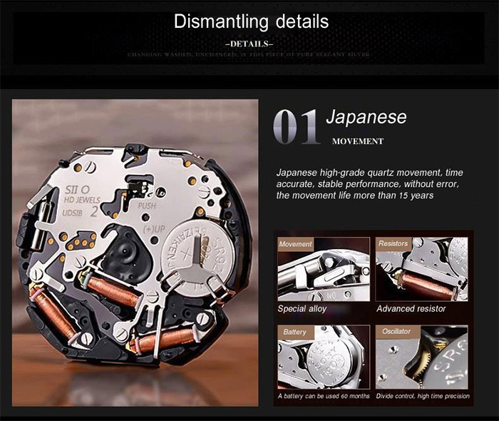 MEGIR 2011 Male Japan Quartz Watch Date Display Genuine Leather Band 30M Water Resistance