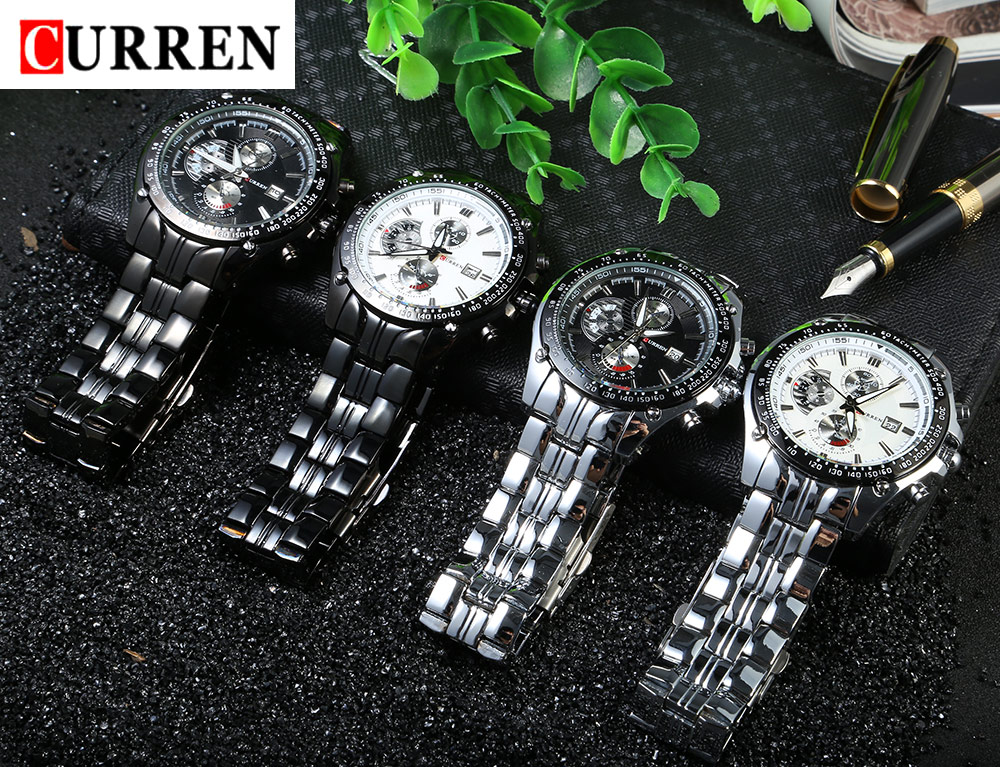 CURREN 8083 Male Quartz Watch 3ATM Luminous Pointer Wristwatch