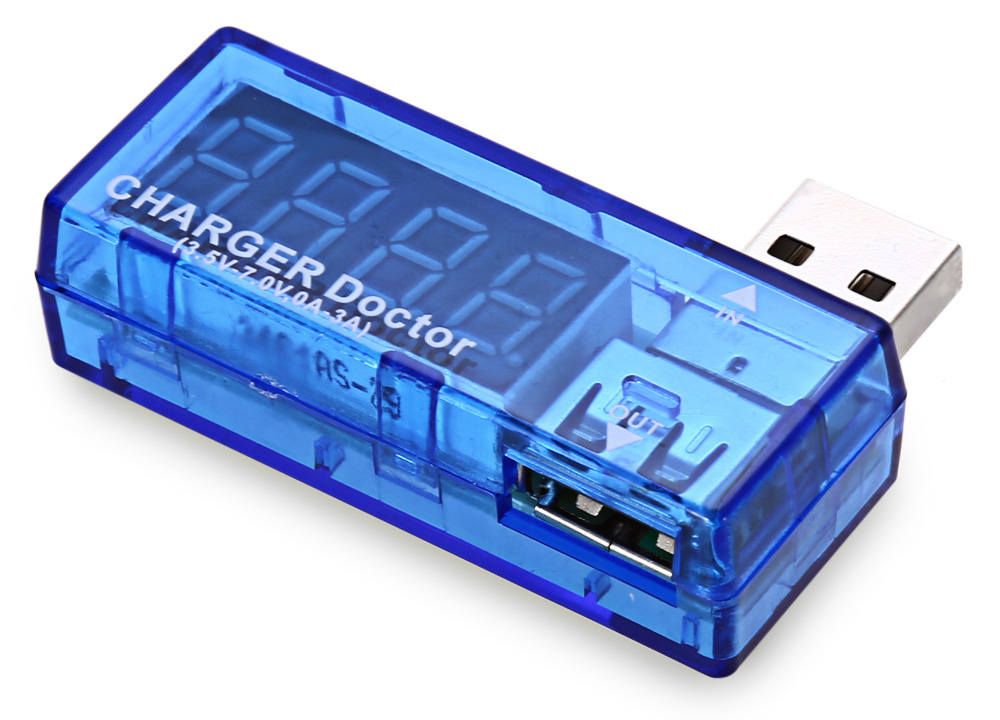 KW201 USB Power Current Voltage Detector Portable Tester Digital Display
