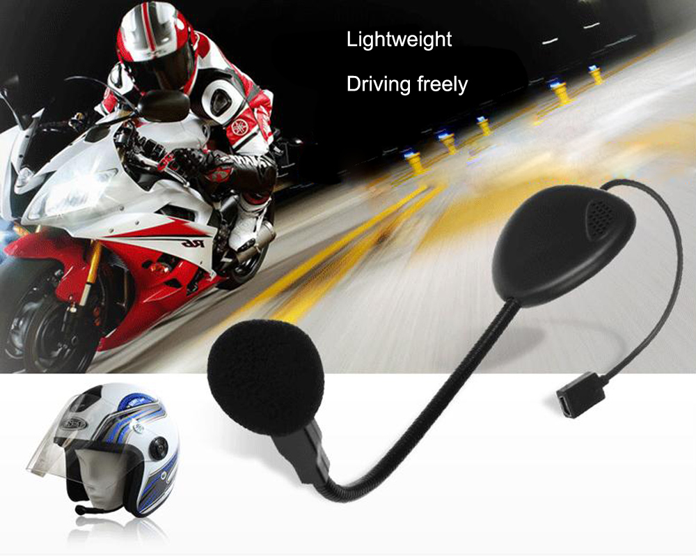 Vnetphone V1 - 1 Helmet Bluetooth Monaural Headset with Microphone for Motorcyclists Skiers