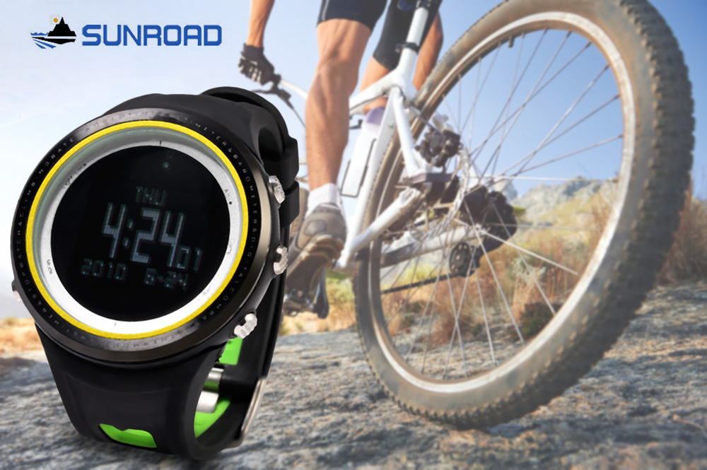 SUNROAD FR800NB Multifunctional Digital Sports Watch Altimeter Barometer Pedometer Wristwatch