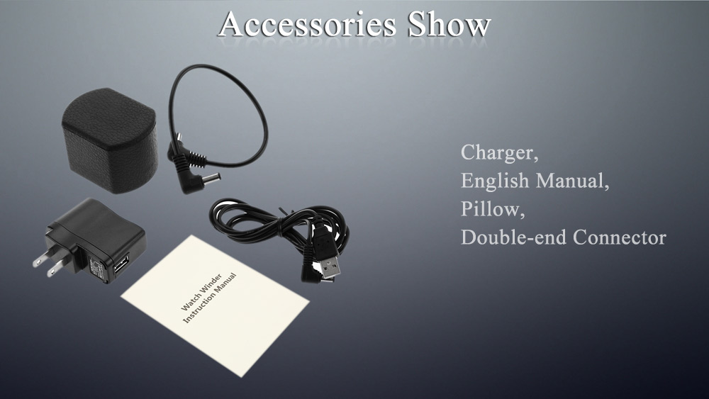 JA1301 Automatic Watch Winder Display Box Autorotation Transparent Cover Jewelry Storage Case with US Plug