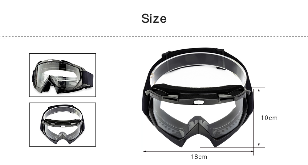 Motorcycle Goggles Riding Glasses Outdoor Motor Eyewear Cycling Protection