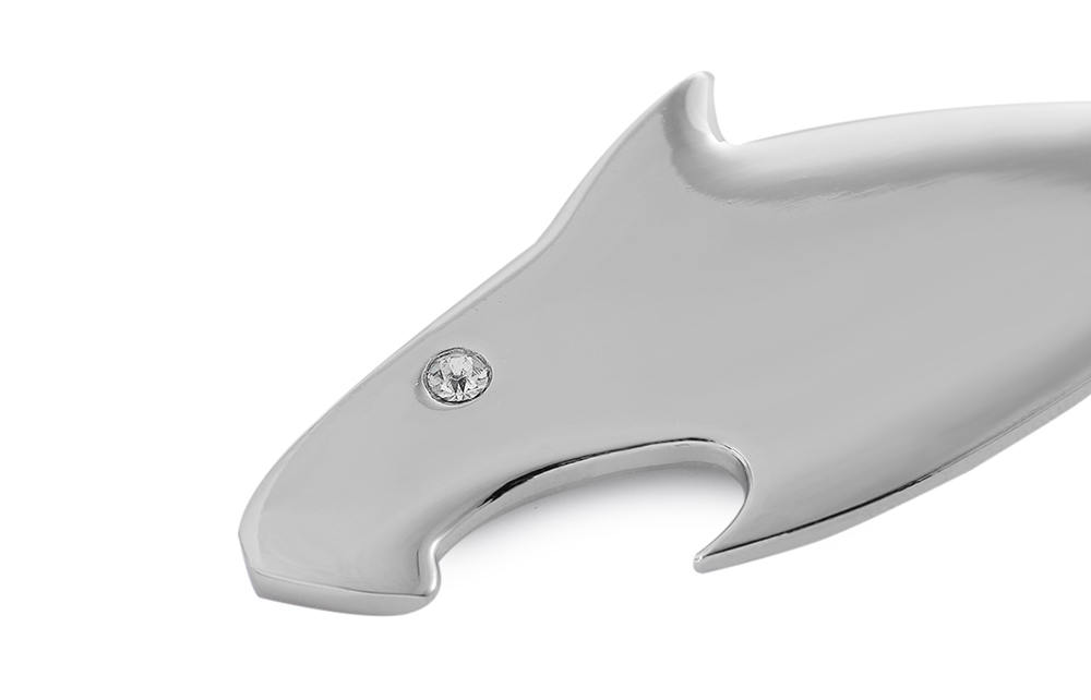 Zinc Alloy Shark Bottle Opener Keychain Personalized Creative Gift Car Key Ornament
