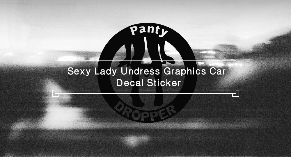 Sexy Lady Undress Graphics Car Decal Personalized Reflective Sticker