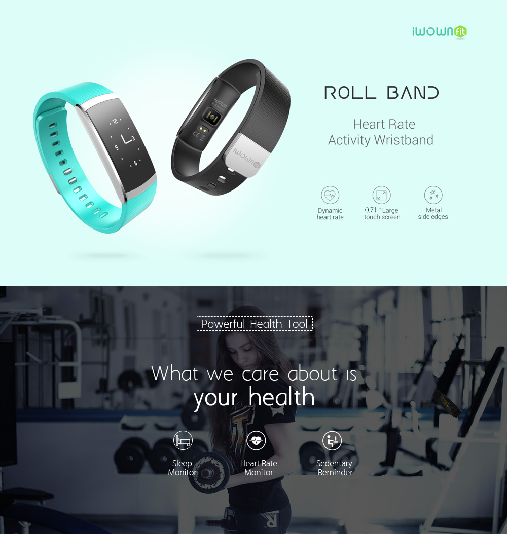 iWOWNfit i6 Pro Roll Band Heart Rate Activity Tracking Smart Bracelet