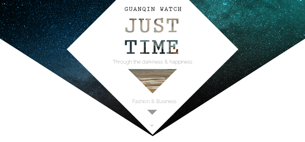 GUANQIN GJ16036 Men Auto Mechanical Watch Chronograph Moon Phase Wristwatch