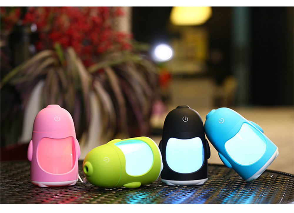 Mini USB Air Humidifier with Night Light