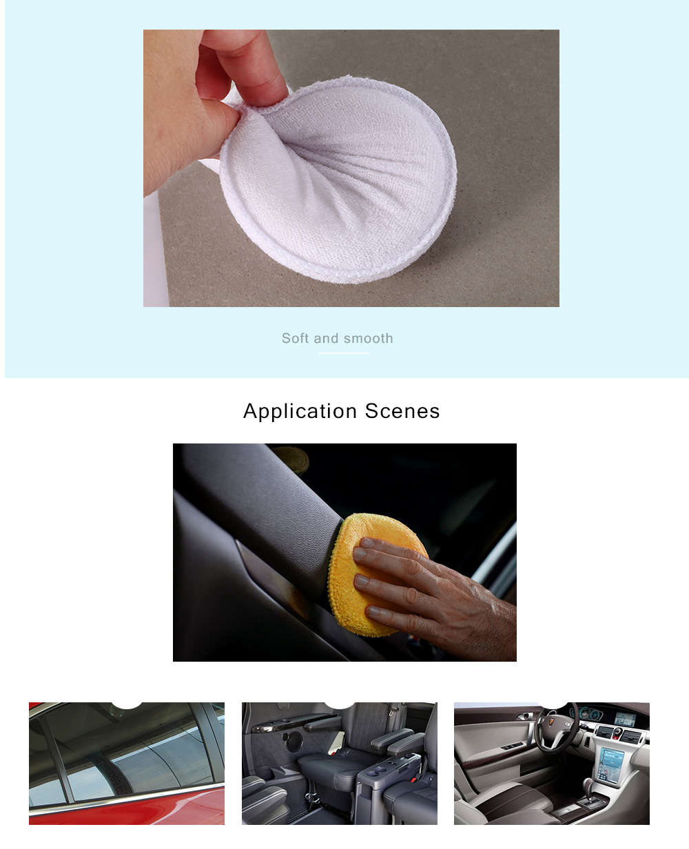 Car Dedicated Circular Waxing Polishing Sponge