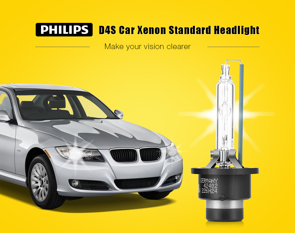 Philips 12V 35W D4S 42402C1 Car Headlight Xenon Standard Super Vision Lamp Bulb
