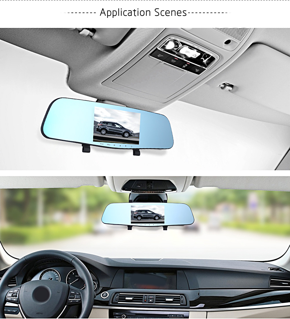 5.0 inch RM - LC2020 Car Rear View Mirror Vehicle Driving Data Recorder