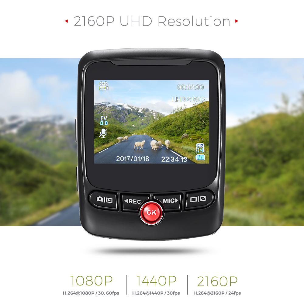 ZEEPIN T690C Dash Cam 2.31-inch G-Sensor 2160P UHD Car Driving Recorder