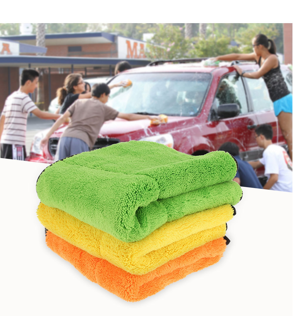 Thickened Coral Fleece Cleaning Towel Car Care Wax Polishing Detailing Cloths