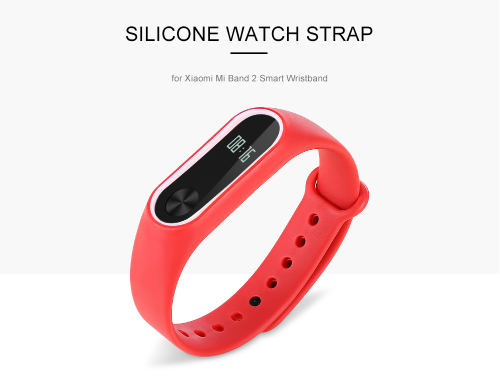 14mm Silicone Strap for Xiaomi Mi Band 2 Smart Wristband