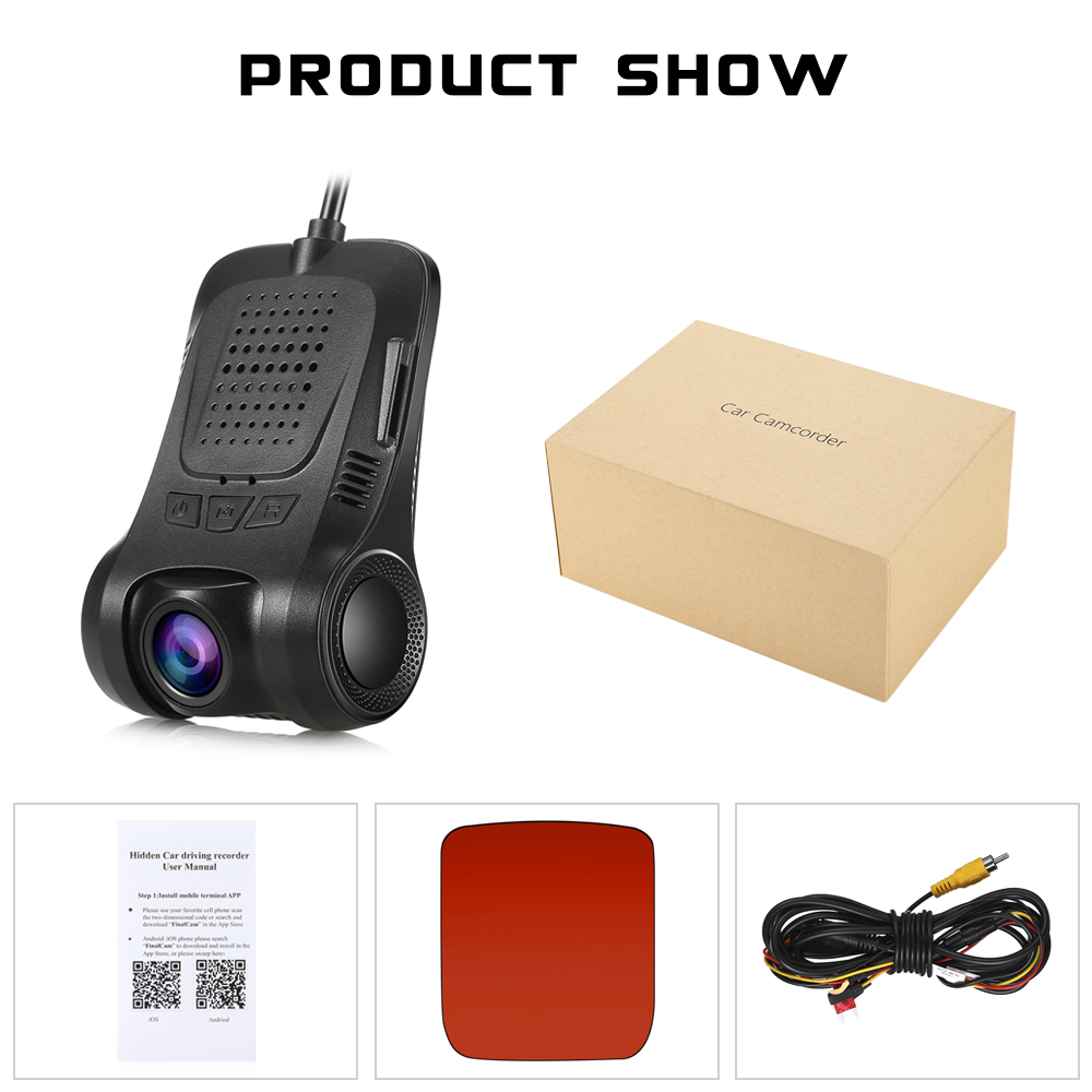 ZEEPIN RS300 WiFi Hidden Dash Cam 1080P Car Driving Recorder