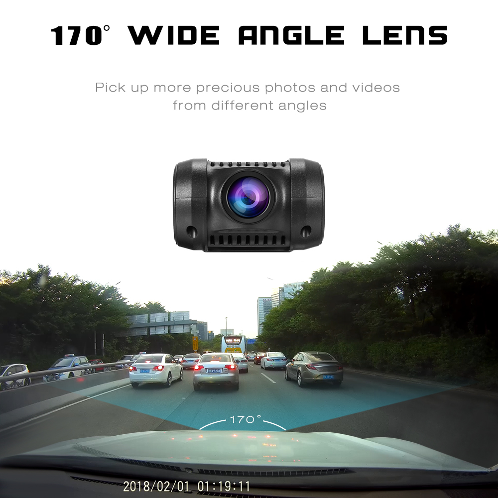 ZEEPIN RS300 WiFi Hidden Dash Cam 1080P Car Driving Recorder