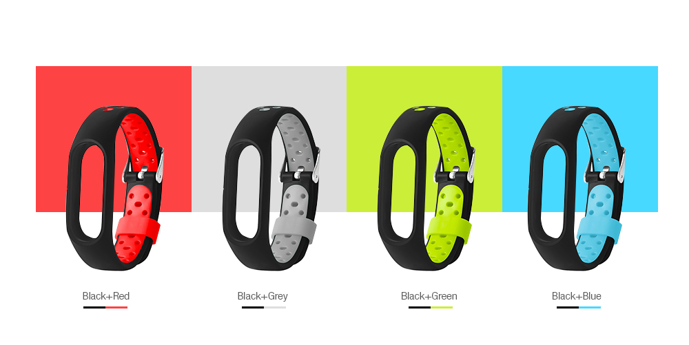 Soft Breathable TPE Sports Strap Smartwatch Wristband for Xiaomi Mi Band 2