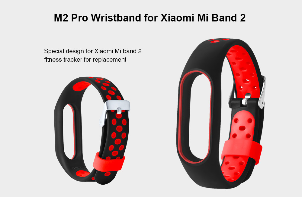 M2 Pro TPE Wristband for Xiaomi Mi Band 2 Air Hole Design