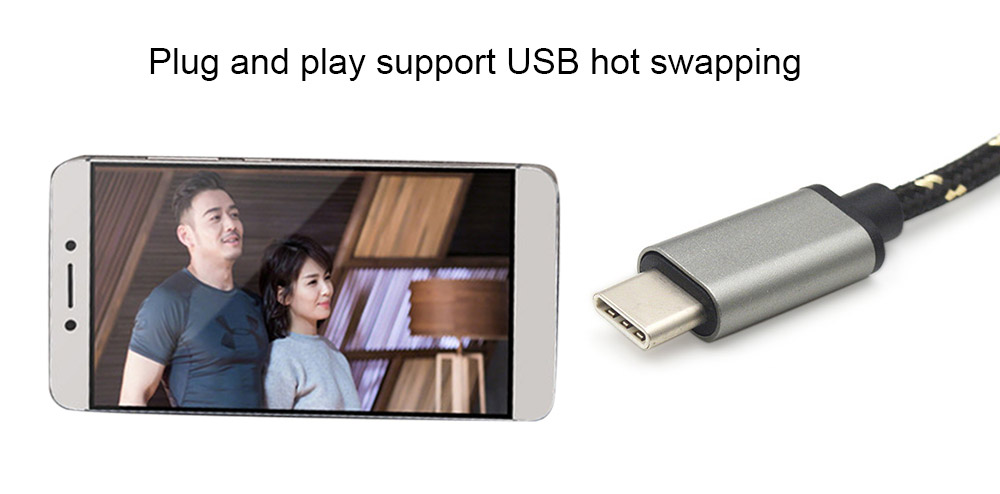 Type-C OTG Male to USB 2.0 Female OTG Adapter