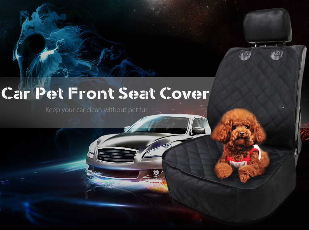 TIROL T24639 Car Pet Front Seat Cover Oxford Cloth Water Resistant Non-slip Design