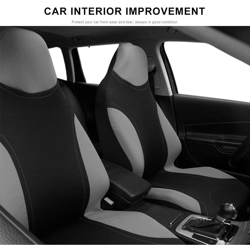 Universal Front Seat Cover Protector High Back Bucket Car Interior Accessories Fit for Most Vehicles