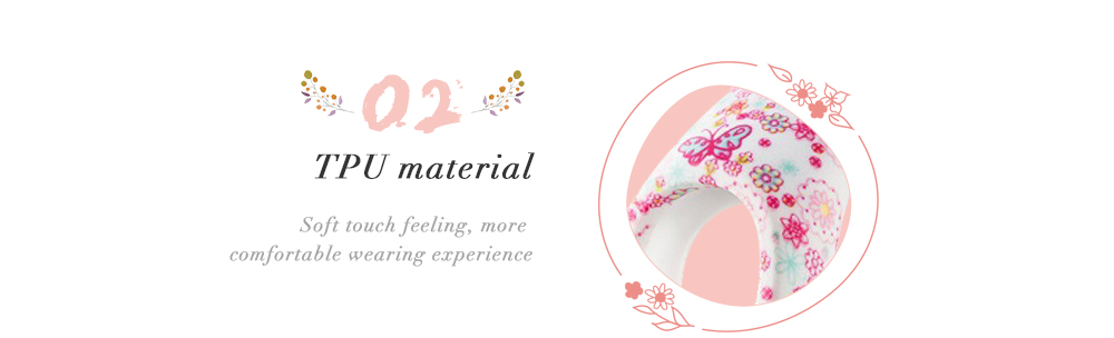 Elegant Printed Pattern Wristwatch TPU Strap for Xiaomi Mi Band 2