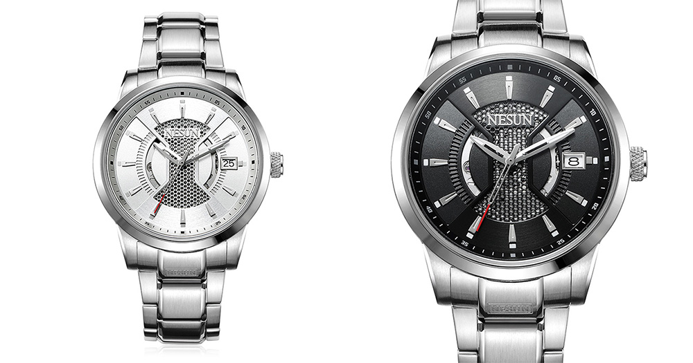 Nesun MS9207 Stainless Steel Band Automatic Mechanical Men Watch