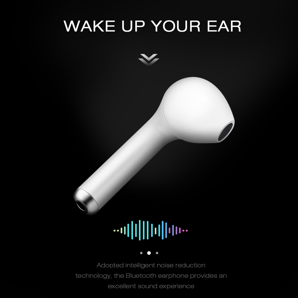 ZEEPIN i7 Car Wireless Bluetooth Earbud V4.1 + EDR Single Left Ear Earphone