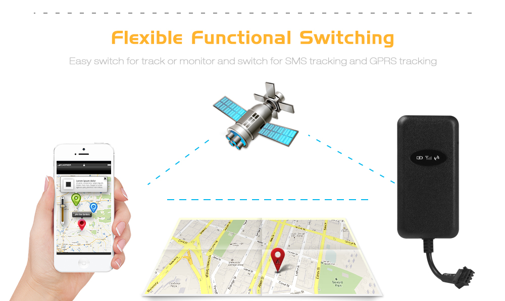 GT003 Car Vehicle GPS GSM Tracker with Over-speed Alarm