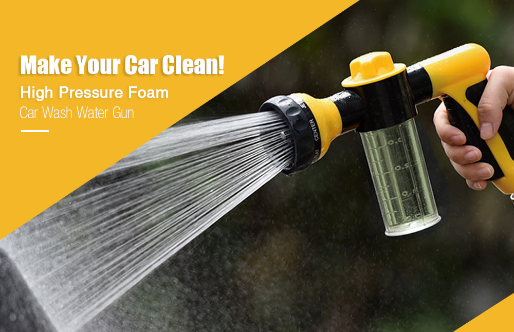Adjustable Foam Sprayer Nozzle High Pressure Car Garden Wash Water Gun