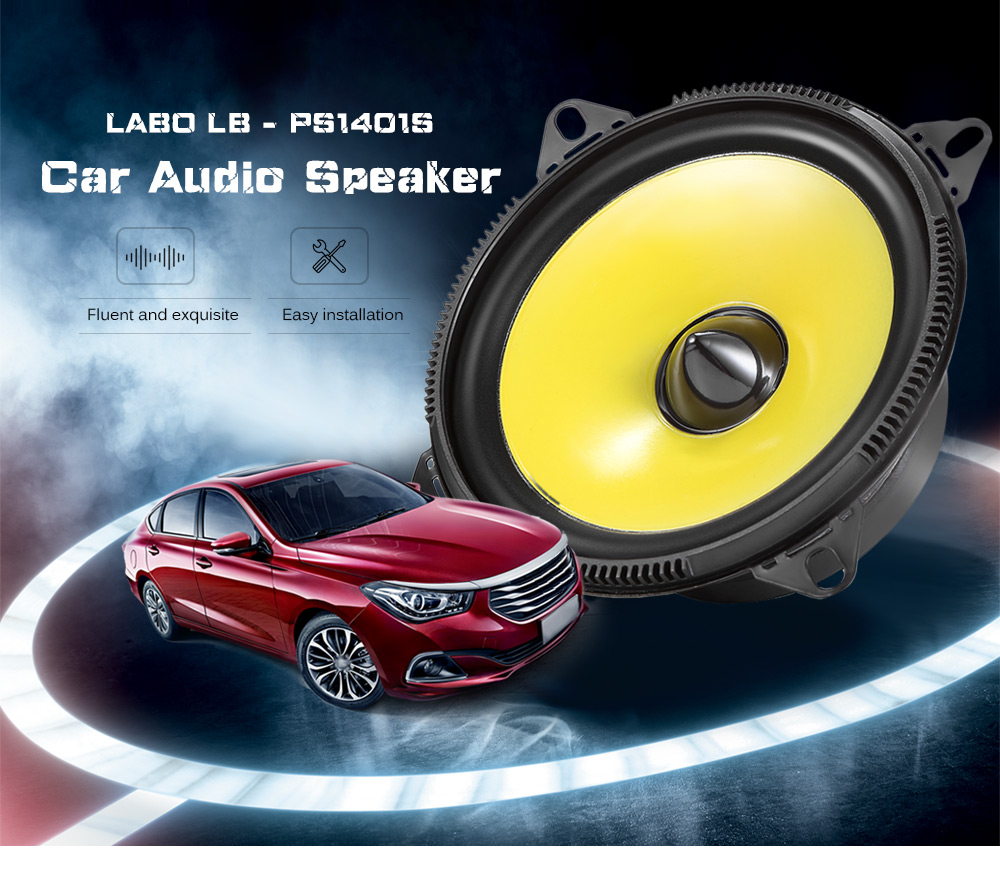 LABO LB - PS1401S Pair of 4 inch Car Audio Speaker Full Range Stereo System