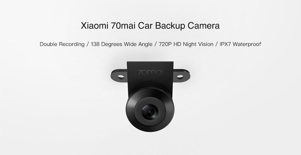 Xiaomi 70mai Car Backup Camera 720P Night Vision IPX7 Waterproof Vehicle Reversing Rear Camera